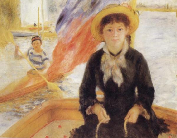 Pierre Renoir Girl in a Boat oil painting picture